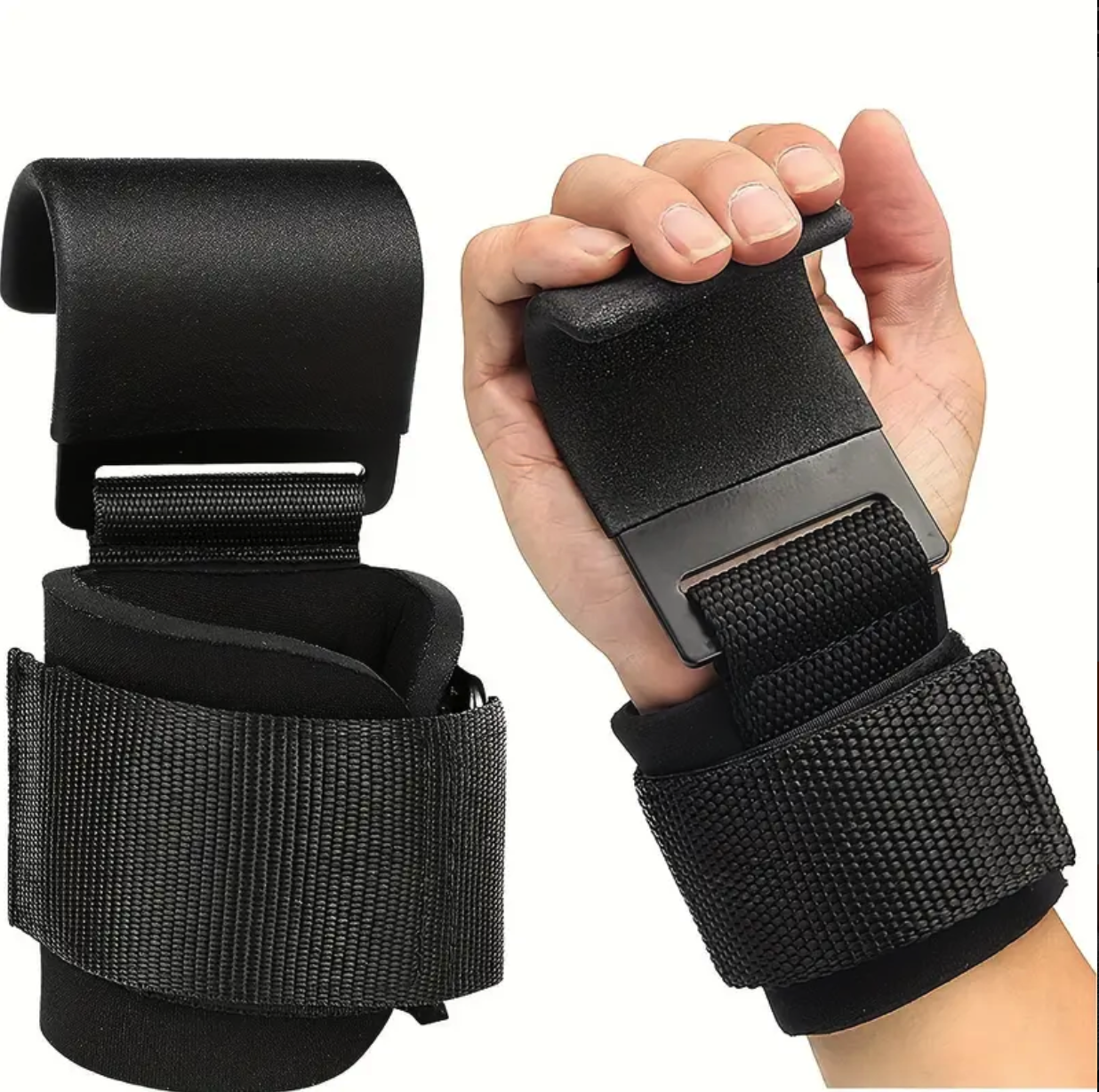 BODYSMART™ Weightlifting Hook Wrist Straps