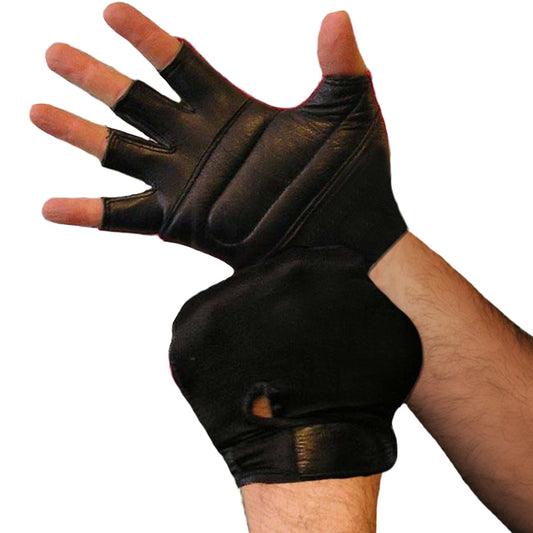BODYSMART™ Lycra Leather Back Workout Gloves